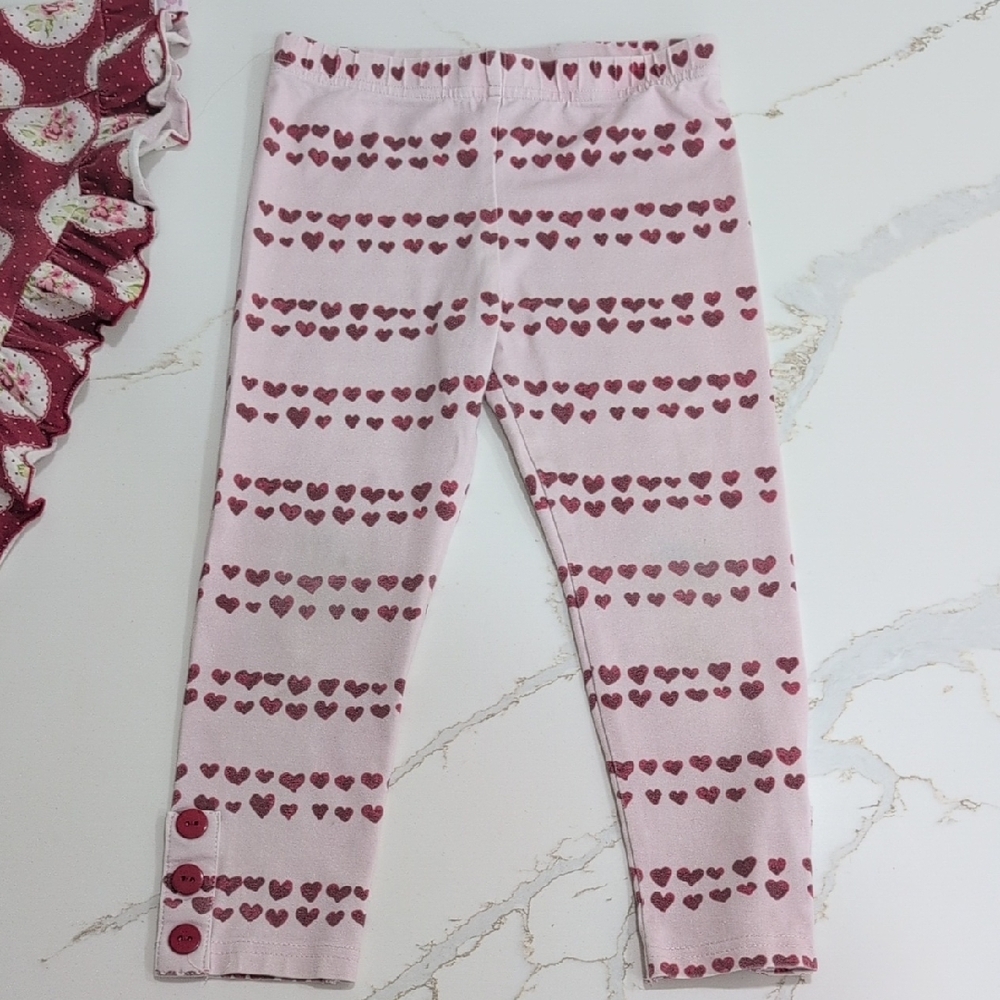 SweetHoney Red Floral Toddler Set 4T - Picture 9 of 9